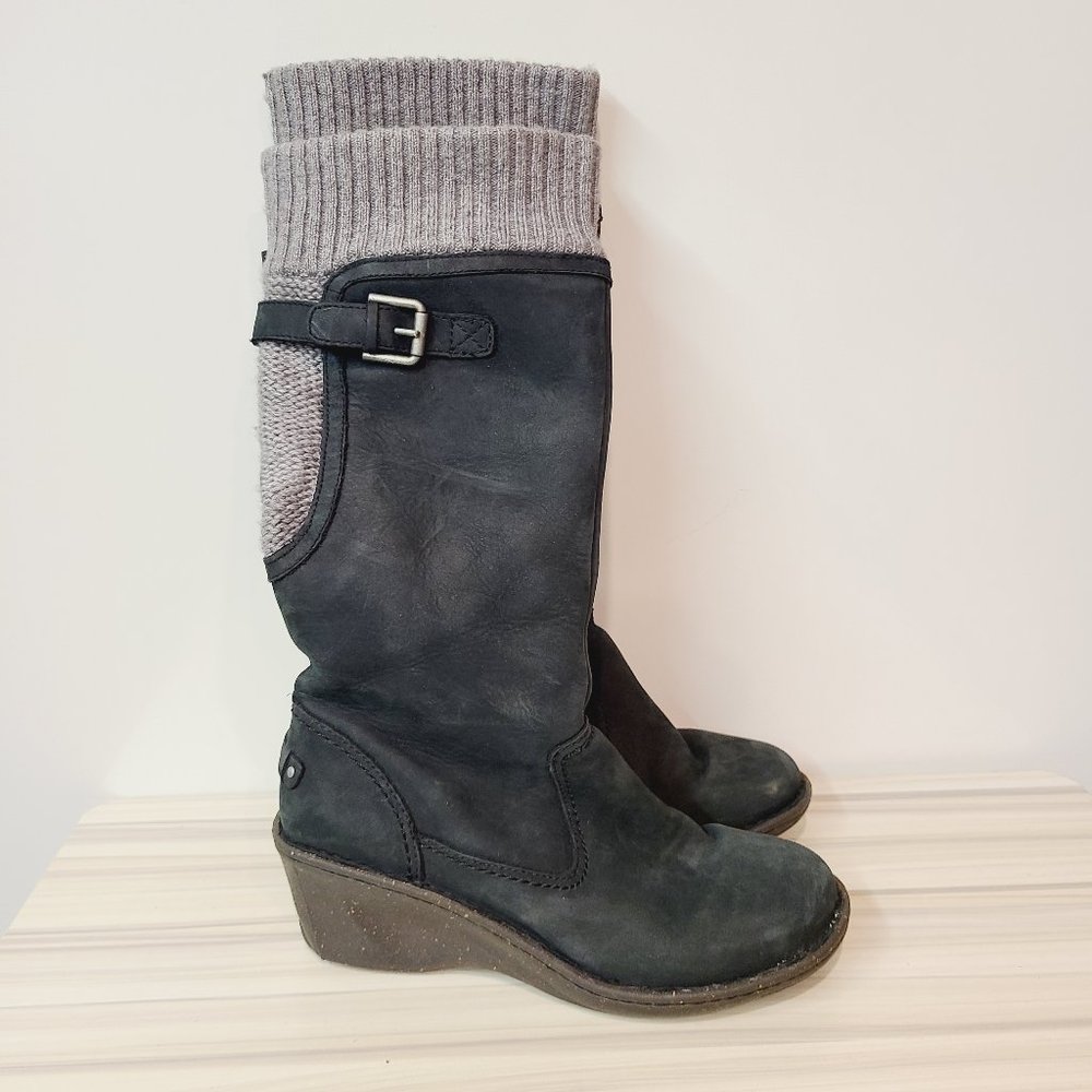 Stylish Black and Gray Women's Boots